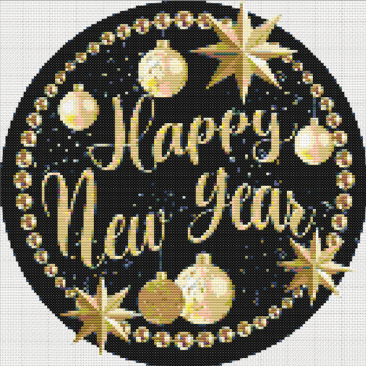 Happy New Year - Cross Stitch Pattern PDF