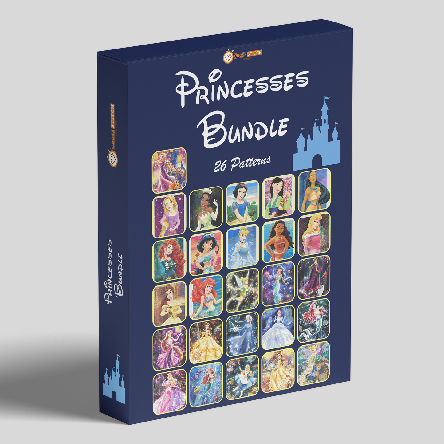 Princesses Bundle - 26 Cross Stitch Patterns PDF